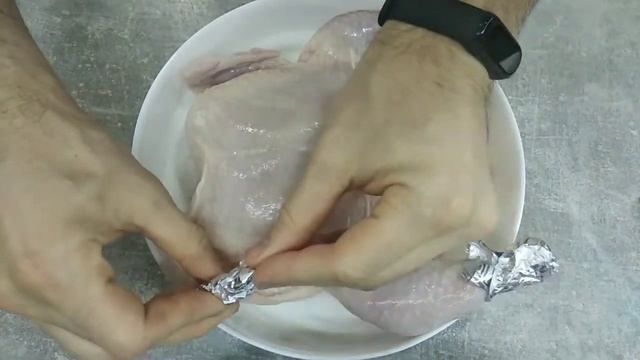 Ленивая курица без маринования без масла и специй. Курица в духовке. ПП рецепт смотреть онлайн