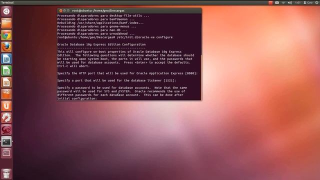 Instalación de Oracle 10 en ubuntu смотреть онлайн