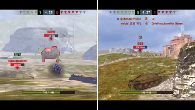 E25 VS Hetzer! - CHALLENGE! (What Does It Take?) | WOT BLITZ смотреть онлайн