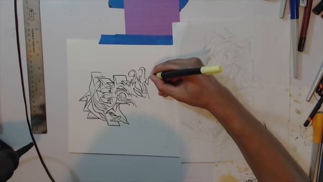 Wild Style Graffiti Sketch / THE BENCH смотреть онлайн