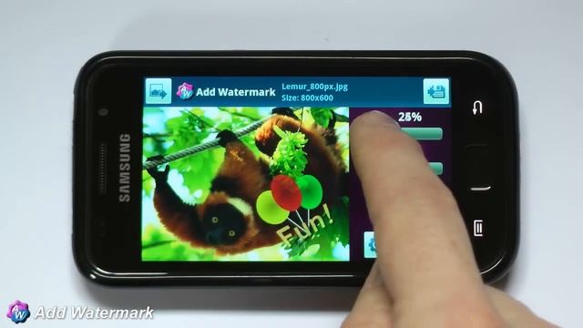 Add Watermark for Android - How To #3 - Apply a PNG image as watermark смотреть онлайн