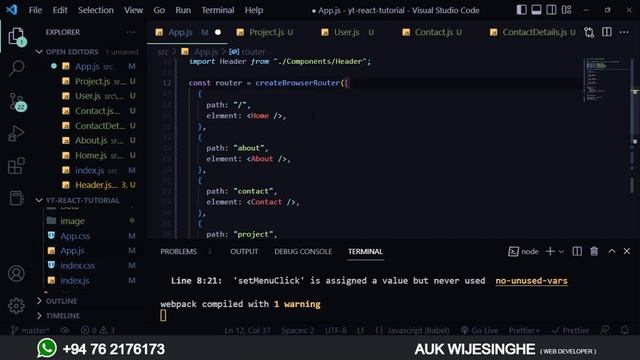 ? REACT JS | COMPLETE TUTORIAL - Part 12 | SINHALA | Final Video of the Series | AUK Learning Cente смотреть онлайн