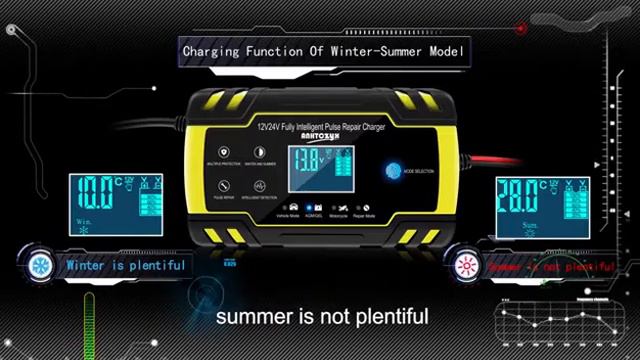 12V 24V car battery charger смотреть онлайн