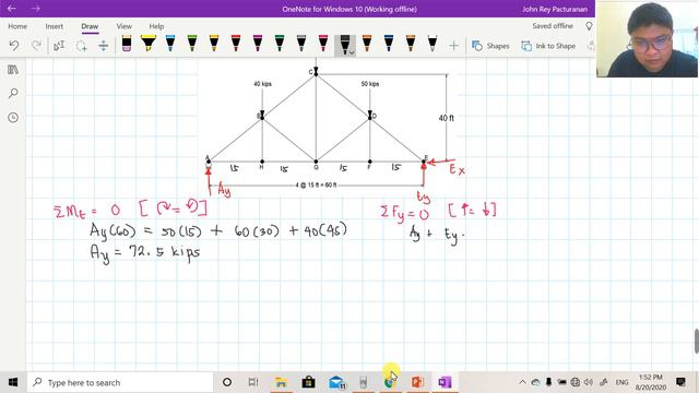 3.6 Method of Section (Example 1) смотреть онлайн