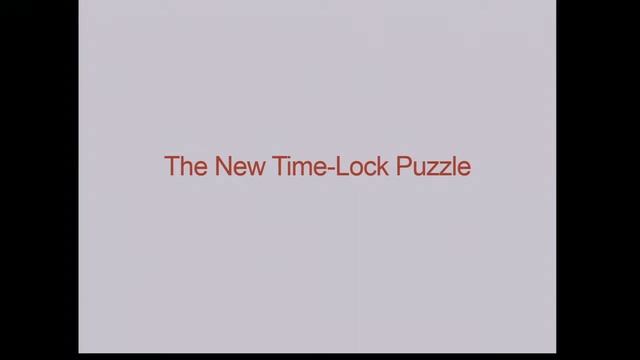 Time-Lock Puzzles from Randomized Encodings смотреть онлайн