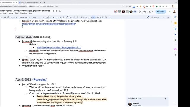 Kubernetes SIG API Machinery 20230823 смотреть онлайн