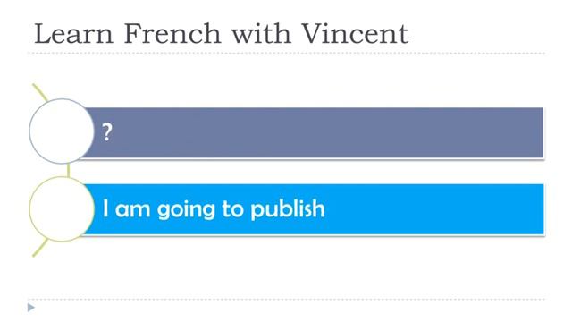 Learn French I Exercises I Futur proche # 85 смотреть онлайн