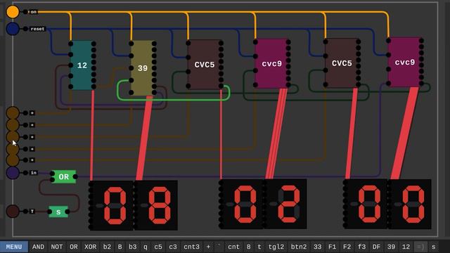 CLOCK 00:00:00 - 23:59:59 - TRAILER (Digital Logic Sim)