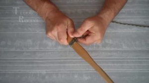 Оплетка рукоятки односторонним узлом Paracord