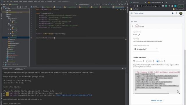 Building JS Quiz app using React and firebase смотреть онлайн