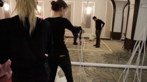 Оформление задника президиума на свадьбу