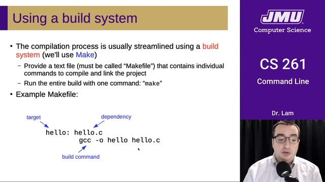 JMU CS261 02 Command Line Part 03 - Compiling C Programs смотреть онлайн