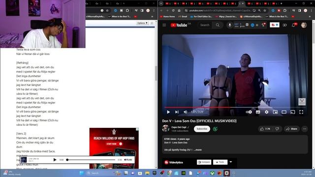 FIRST TIME REACTING TO DON V (FLYGA, LEVA SOM OSS, Malmö t London) || SWEDEN! (SWEDISH RAP) смотреть онлайн