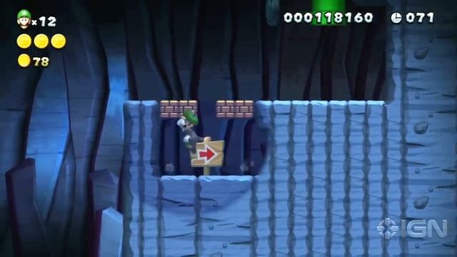 New Super Luigi U Secret Exit Walkthrough - Acorn Plains-2: Crooked Cavern смотреть онлайн