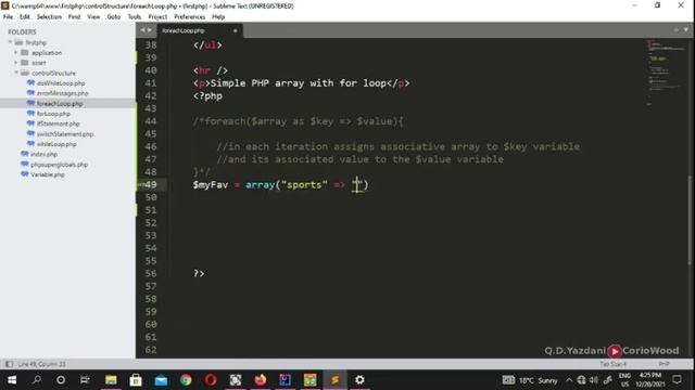 What is foreach loop in PHP? How to use foreach loop with Arrays in PHP? смотреть онлайн
