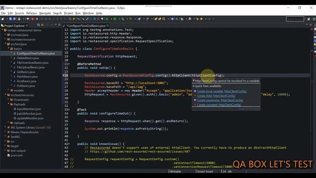 Part 14 - Rest Assured - Configure HttpClient TimeOut - Set Acceptable Response Timeout смотреть онлайн