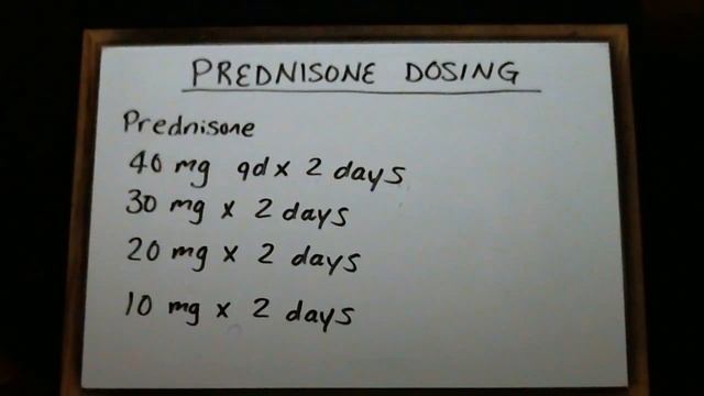 Community Pharmacy Prescriptions II: Prednisone Dosing