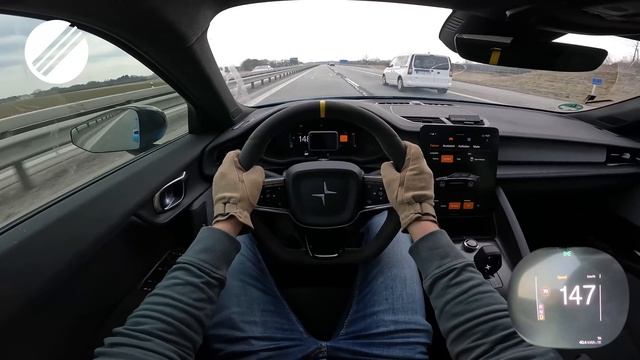POLESTAR 2 408HP TOP SPEED DRIVE ON GERMAN AUTOBAHN ?