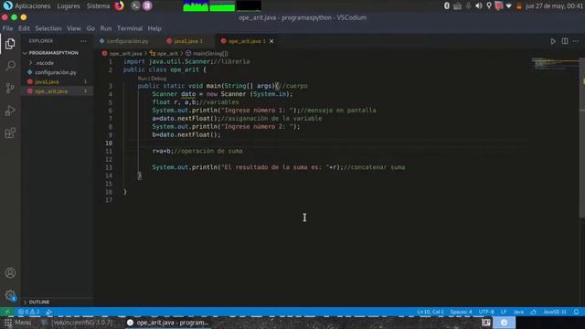 OPERADORES ARITMÉTICOS Y CONCATENACIÓN #001 (VS CODIUM/PARROT) | PROGRAMACIÓN JAVA смотреть онлайн