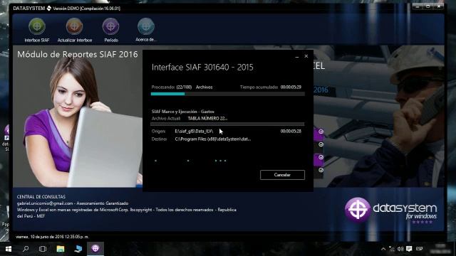 SIAF, Generador de Reportes en Excel Windows 7, 8, 8.1, 10 смотреть онлайн