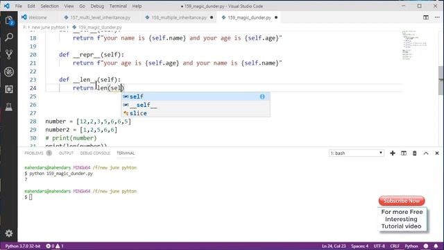 #159 Polymorphism, Dunder and magic method in OOP // Complete Python tutorial(2020) смотреть онлайн