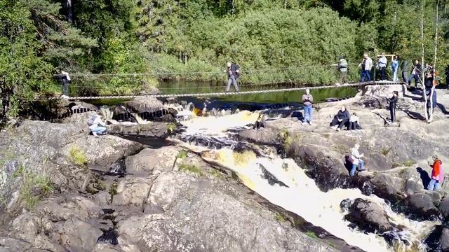 Карелия. Водопады Ахвенкоски смотреть онлайн