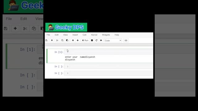 How to take input from user and print in python ? || #geekydps #technology смотреть онлайн