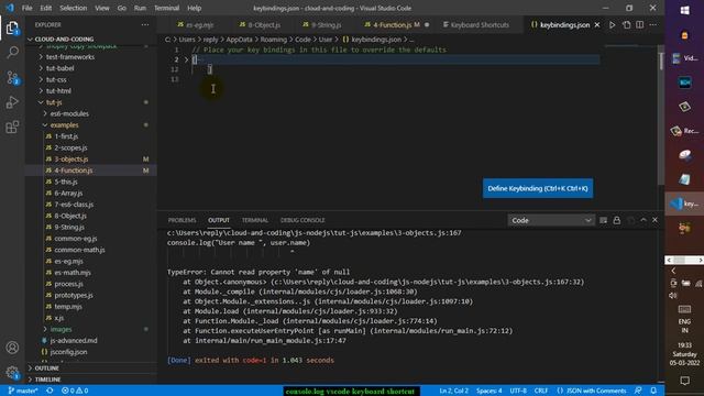 keyboard shortcut for console log in vs code in Windows смотреть онлайн