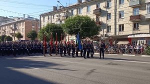 Торжественная встреча парадного расчета курсантов ВДВ из Москвы с Парада Победы 24.06.2020