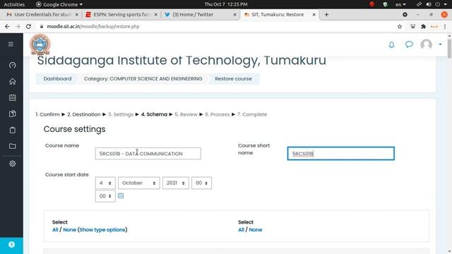 Creating/Restoring a course on MOODLE смотреть онлайн