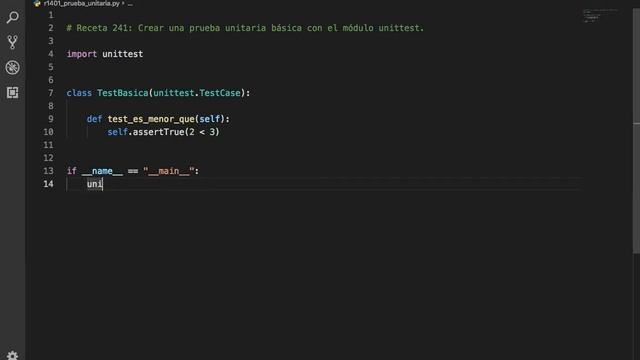 Python 3 - Receta 241: Crear un Prueba Unitaria Básica con el Módulo unittest смотреть онлайн