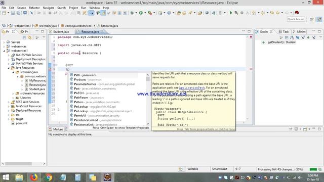 Restful Webservices with Jersey Implementation (XML and JSON) small example смотреть онлайн