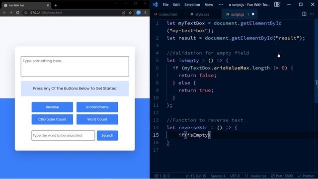 Fun With Text | Javascript Project | HTML, CSS & Javascript смотреть онлайн