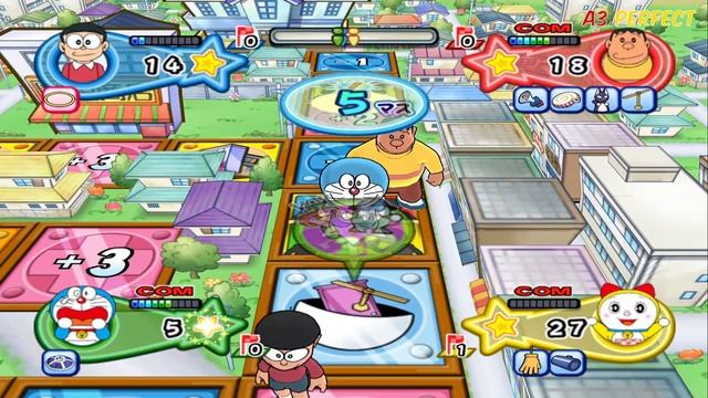 Doraemon Wii Game - Himitsu Dougu-ou Ketteisen! Walkthrough Part 1 - A3 Perfect смотреть онлайн