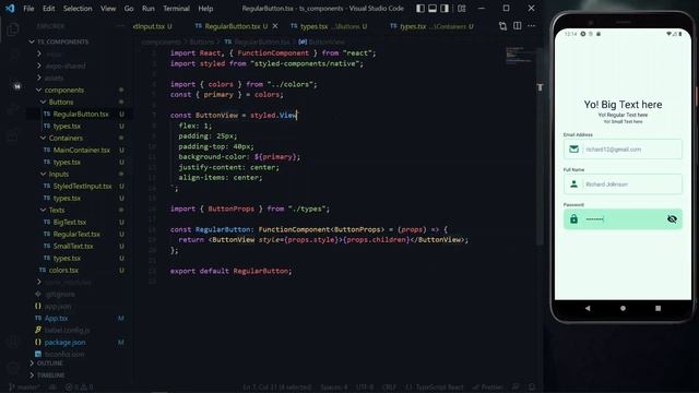 Time-Saving React Native Button Component | React Native TypeScript Components #7 смотреть онлайн