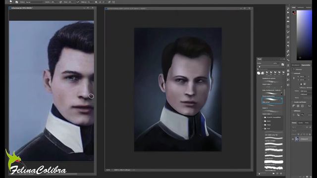 Portrait Training Detroit become human RK900 смотреть онлайн