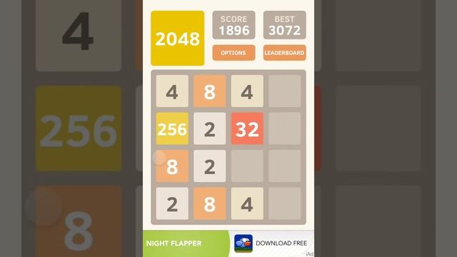 Game 2048 cracked - playing with my eyes closed. смотреть онлайн