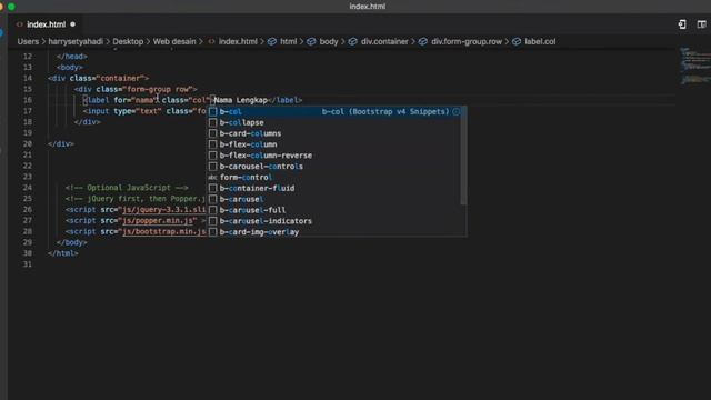 Penjelasan form Horizontal Bootstrap смотреть онлайн