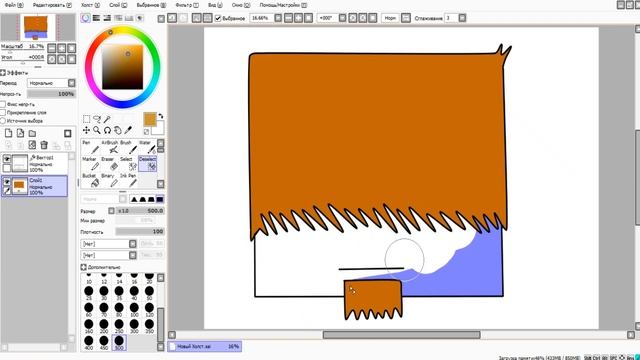Как рисовать в пеинт тул саи/paint tool sai смотреть онлайн