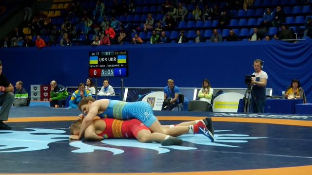 1/4 Final GR 77 kg VITALIY KUCHERENKO (UKR) VOLODYMYR YAKOVLIEV (UKR) смотреть онлайн