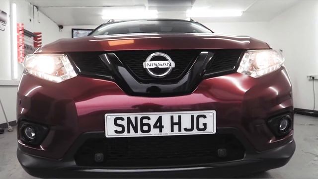 Nissan X-Trail full wrap in KPMF Gloss Black/Red смотреть онлайн