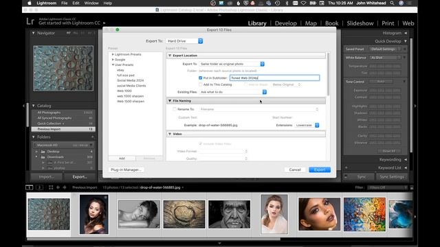 Exporting With Adobe Lightroom Classic CC And .xmp Files