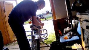 Замена ламп в поворотниках и индикаторах поворота на светодиодные с алиэкспресс, мопед альфа.