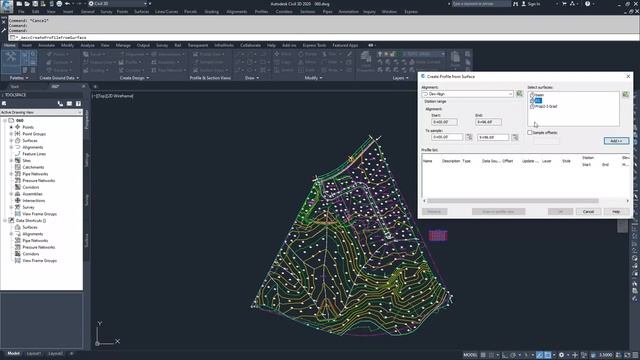 How to Create Surface Profile of Alignments and Profiles in AutoCAD Autodesk смотреть онлайн