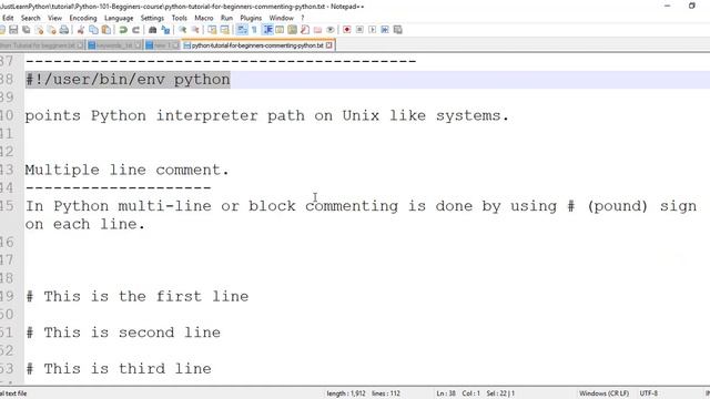 Python Tutorial for Beginners-Part-04- commenting python смотреть онлайн