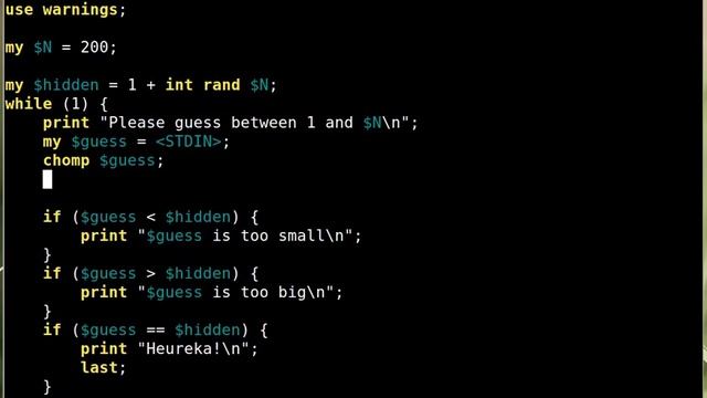 Beginner Perl Maven tutorial: 4.28 - Solution: number guessing game exit смотреть онлайн