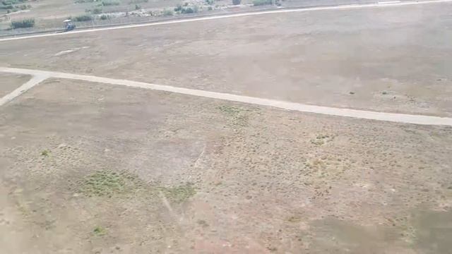 Landing in Antalya Airport Turkey - Aerial View of .