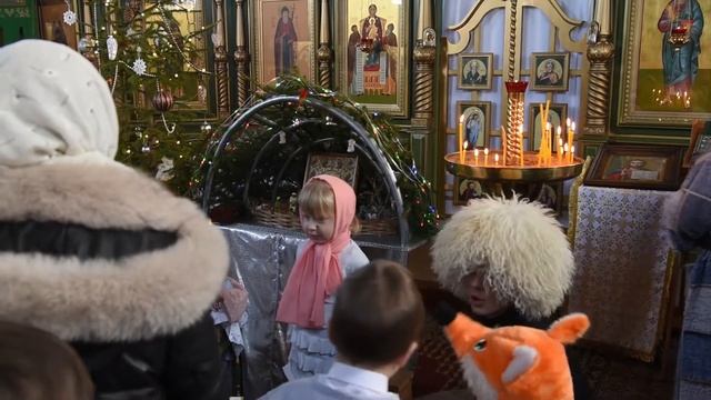 Храм в честь Сергея Радонежского п. Радица-Крыловка Брянск 2022 Детский праздник Рождества Христово смотреть онлайн