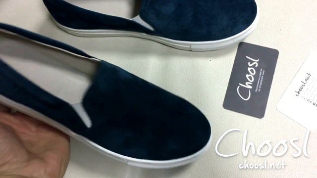 Слипоны из натуральной замши,цвет морской волны — Choosl смотреть онлайн