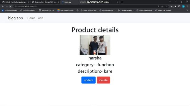django react blog app смотреть онлайн